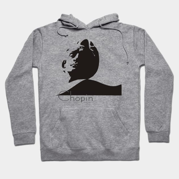 Frederic Chopin Hoodie by vivalarevolucio